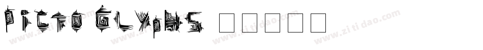 Picto Glyphs字体转换
